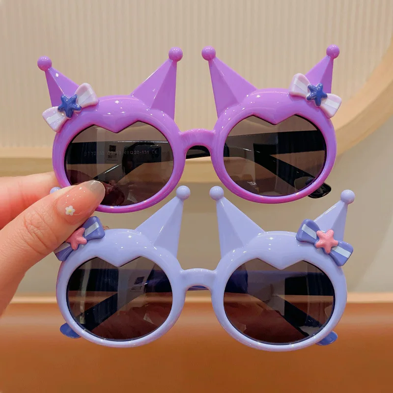 Children Sunglasses Cartoon Kuromi Outdoor Travel Eyewear