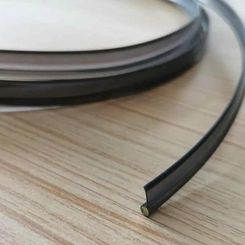 Black Bendable Solid Core 2.5mm(Dia.) T-shape Side Glow Fiber Optic Cable w/Skirt fin Car Decorative Atmosphere DIY Lighting fiber optic cable
