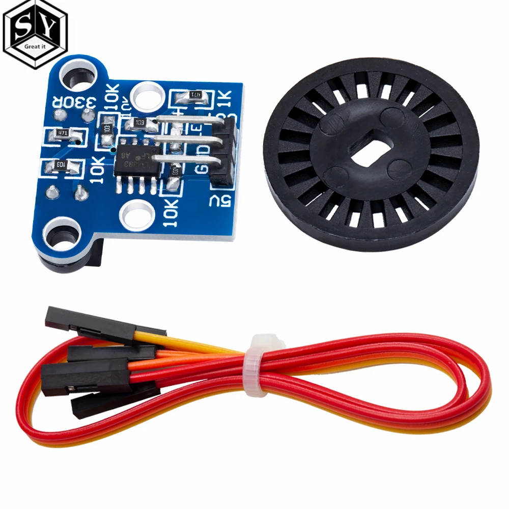 1Set HC-020K Double Speed Measuring Sensor Module with Photoelectric ...