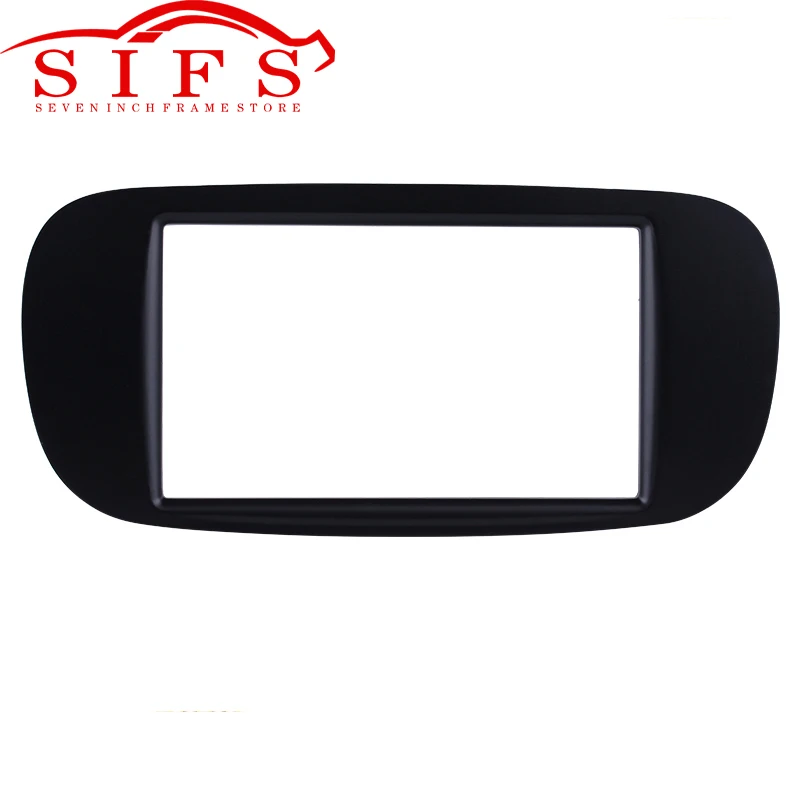 Doppio Din 173*98/178*100/ 178*102Mm Telaio Stereo Per Auto Per 2011 Fiat 500 Installa Dash Bezel Trim Kit Colore Nero