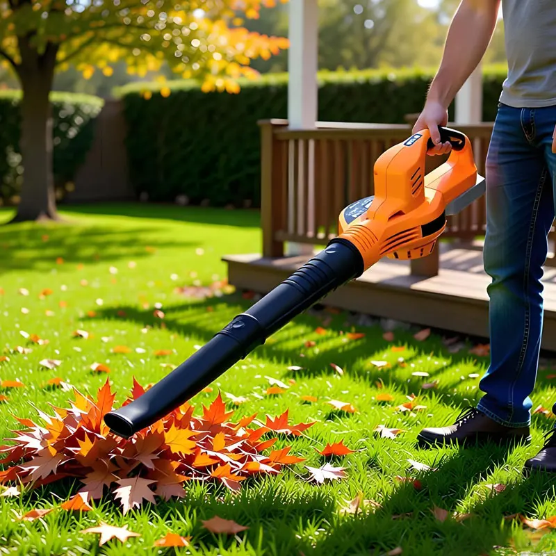 업그레이드된 무선 송풍기, 효율적인 청소, 가벼운 디자인, 야외 정원 공원용