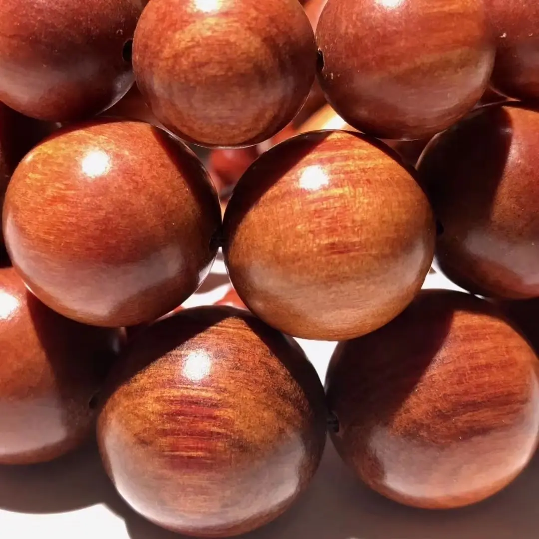 Natural Blood Dragon Wood Bracelet Real High-end WenPlay Jewelry Boutique Buddha Beads Hand String Full of Light Women's And Men