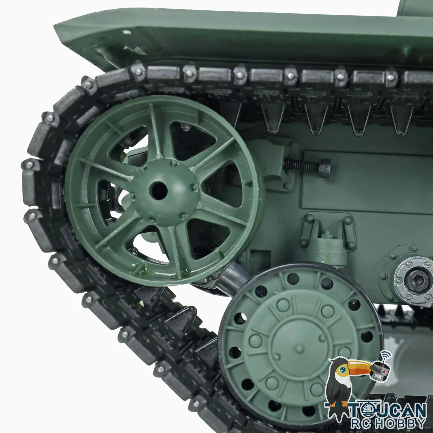 Henglong 1/16 Plastic Ver Scale 7.0 TK-70 Steel Gearbox FPV KV-1 360° Rotating RTR RC Tank Model 3878 Green Toy Car TH17463 6