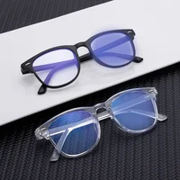 Transparent Myopia Glasses Women Blue Light Blocking Computer Eyeglasses Men Oversized Ultralight Shortsighted Eyewear 0 To -600 2