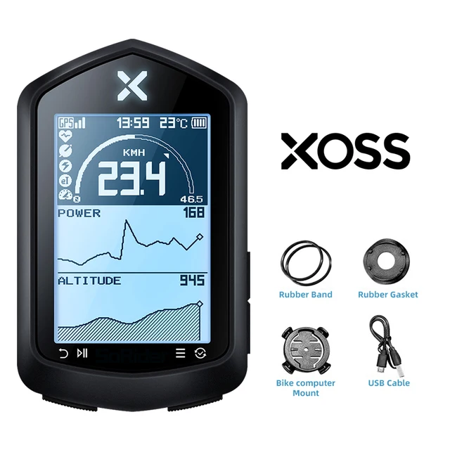 Normaal historisch Onderzoek het Xoss Nav Gps Fietscomputer Winkel Fietsen Fiets Sensoren Hartslagmeter Mtb  Road 2.4 Inch Ant + Route Navigatie - AliExpress