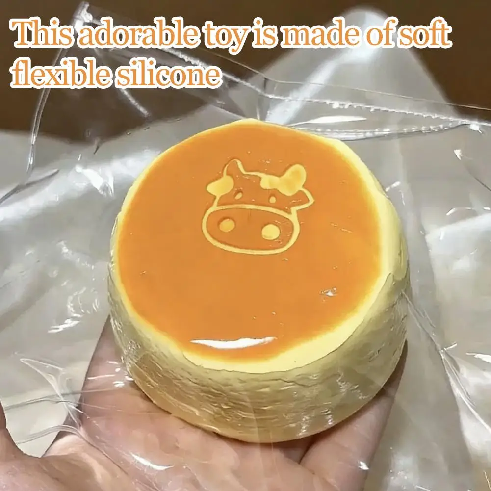 Cute Slow Rebound Cheese Cake Squeeze Toy For Anxiety Relief_voghion.com