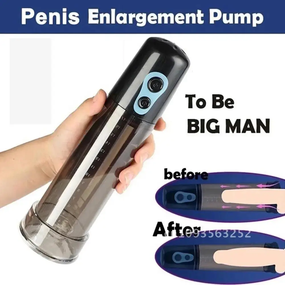 Men Sex Toys Electric Penis Pump Male Masturbator Penis Extender Penile Vacuum Pump Penis Enlargement Enhancer Massager Ring - Image 4