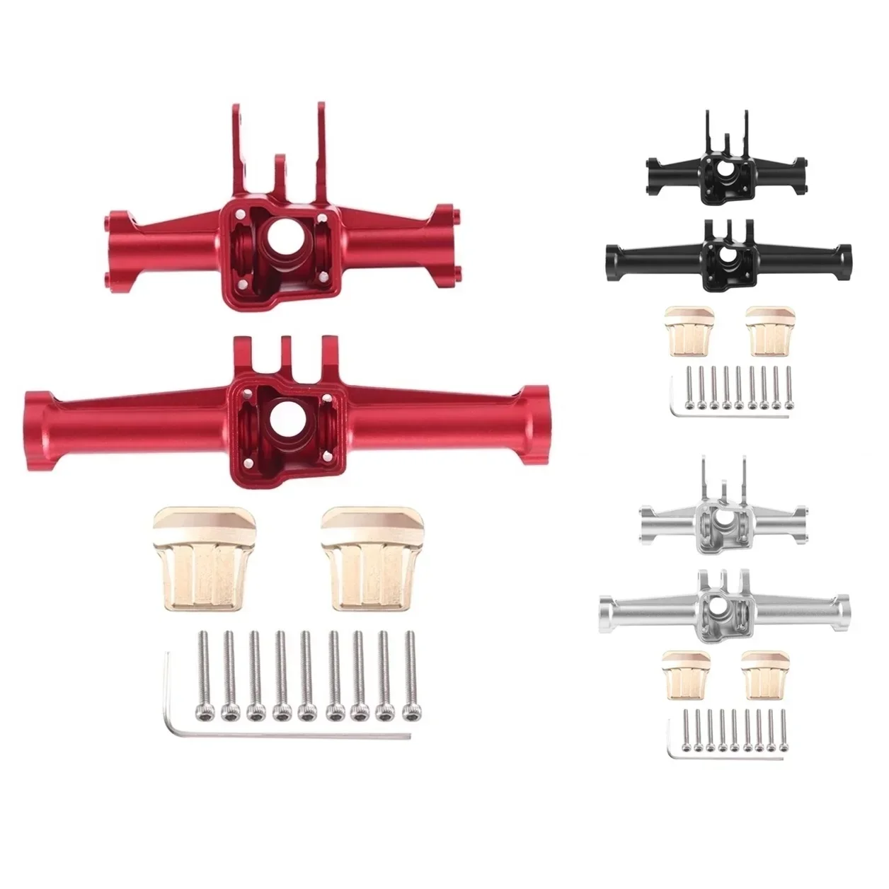 

GGRC Metal Front And Rear Axle Housing and Diff Cover For TRX4M TRX-4M 1/18 RC Crawler Car Upgrade Parts Accessories