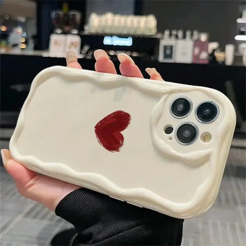 Phone Case For Samsung Galaxy S24 Ultra A54 A55 A35 A15 A25 A14 A24 A33 A34 A31 A32 A51 A52 A53 A71 A50 Soft Love Heart Cover - Image 6