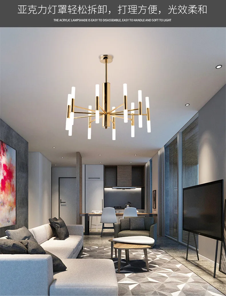 Moderne Mode Designer Schwarz Gold Led Decke Kunst Deco Ausgesetzt Kronleuchter  Licht Lampe für Küche Wohnzimmer Loft Schlafzimmer - AliExpress