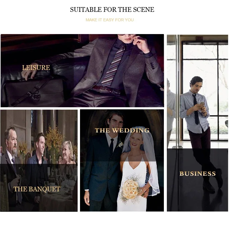 Fazzoletto Da Taschino Uomo AOOTUERL - Set Con Portafazzoletto, Seta Prepiegata Per Smoking E Abiti