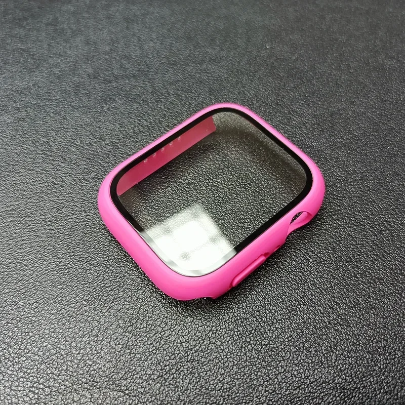 Premium Tempered Glass & Protective Case Set for Apple Watch - Screen Protector & Bumper Accessories