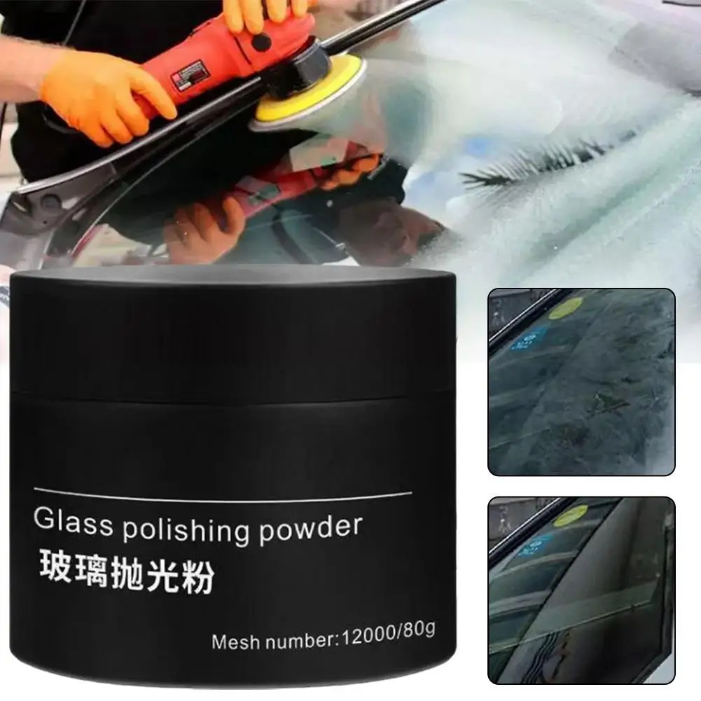 Multifunctional Car Scratch Repair Polishing Powder-80g Glass Cerium Oxide For Car Paint Care And Cleaning J5E0