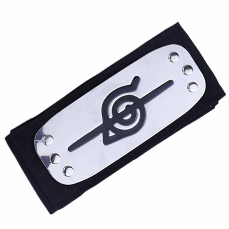 Acheter Bandeau de Village à feuilles noires pour Costume de Cosplay Naruto,  bandeau Kakashi Itachi Akatsuki Madara