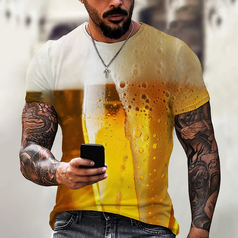 Summer Funny Beer 3D Print T Shirt