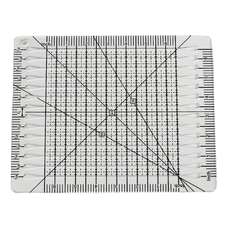 Square Up Slotted Quilt Ruler Clear Patchwork Ruler Acrylic For Cutting ...