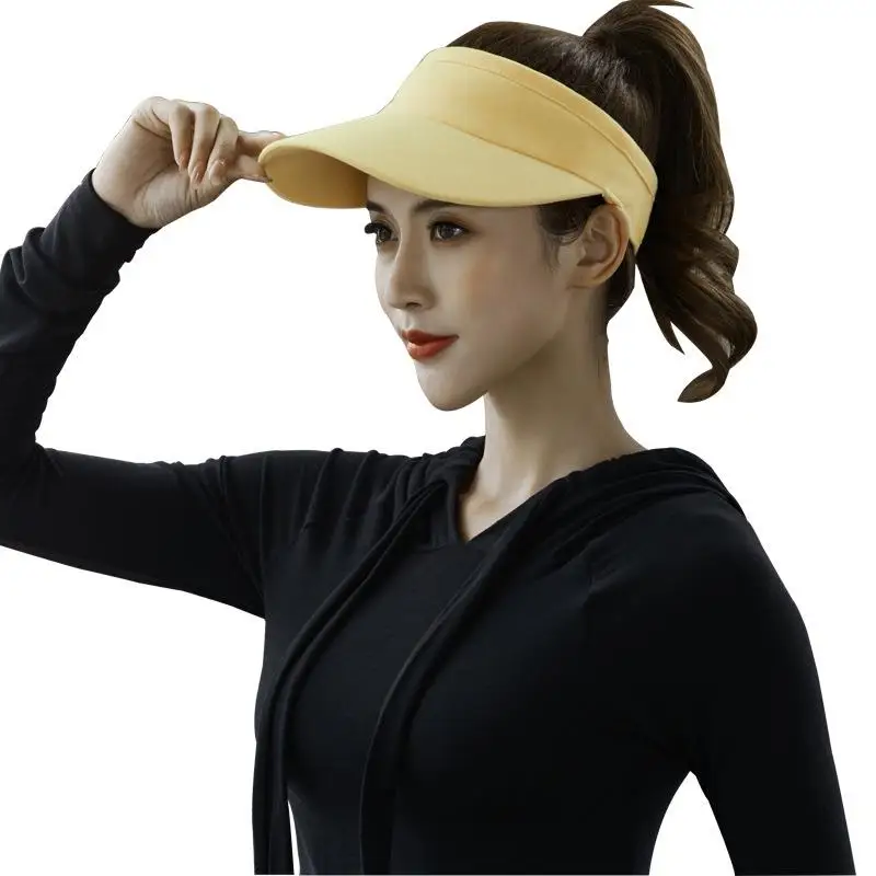 여성용 여름 야구 모자 덕빌햇 햇빛 가리개 속이 빈 탑 런 스포츠웨어 아웃도어 액세서리 하프 엠프티 크라운