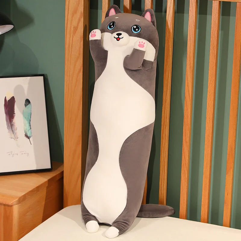 thumbnail image 1 of Cartoon Long Cat Capybara Plush Throw Pillow Soft Stuffed Cotton Stuffed Toy Pillow Gift For Boys Girls To Sleep Companion Dolls, 1 of 5