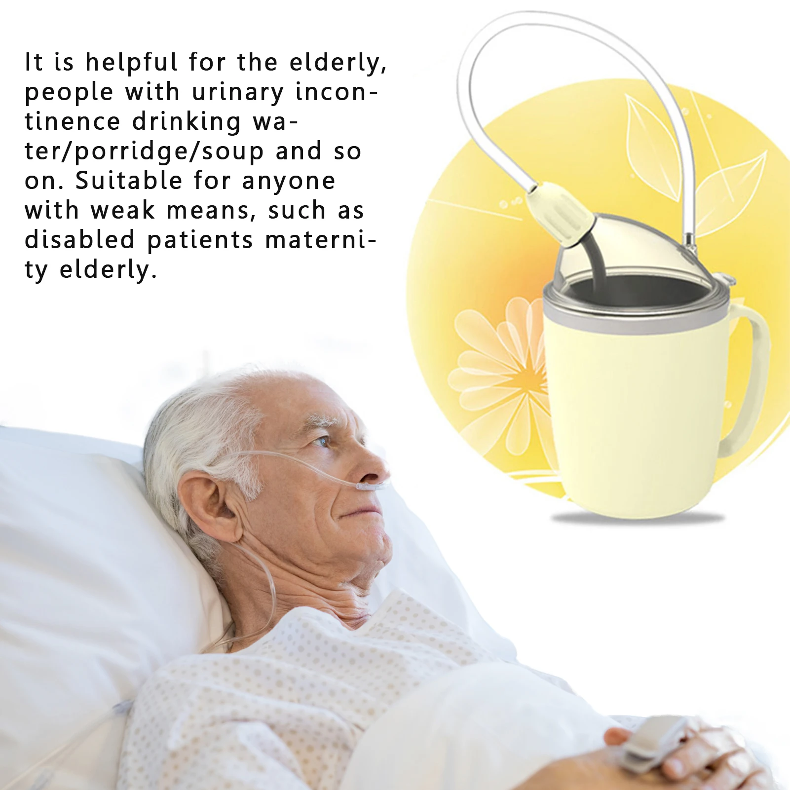 Straw Thermos Nursing Cup Spill-resistant Adult Sippy Cup Leak-proof Sippy  Cup For Elderly Disabled And Adults - AliExpress