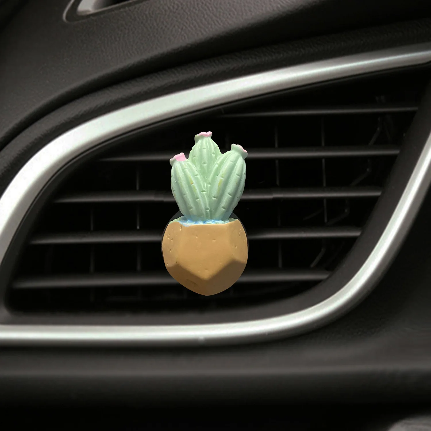 Cactus en résine pour décoration de voiture, Clip de parfum, fleur,  crevette, sortie d'air, climatisation