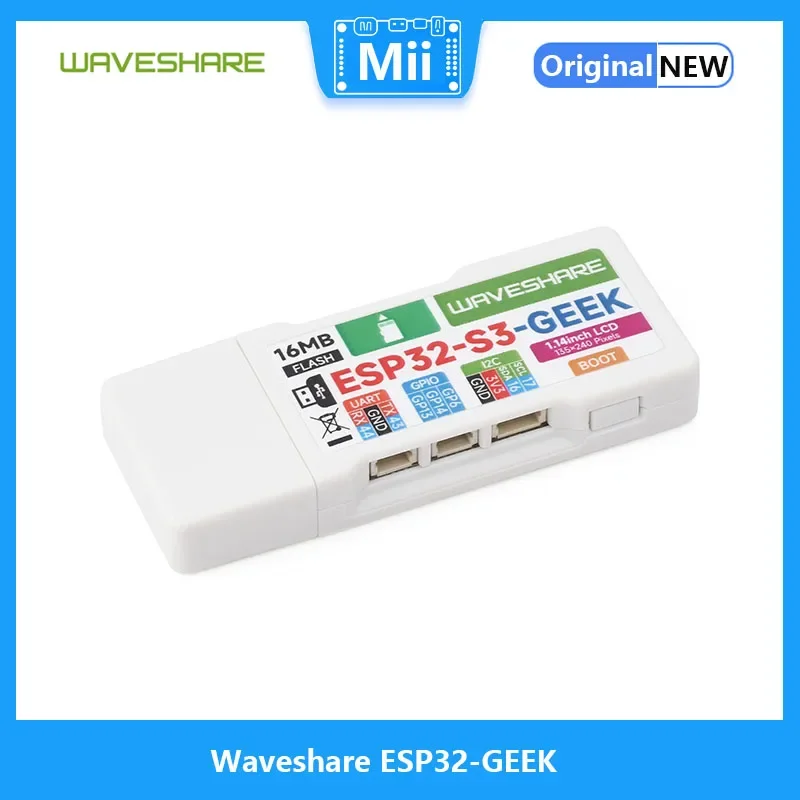 Waveshare ESP32-GEEK  , ESP32-S3R2 Ʈѷ Ĩ , 1.14 ġ 65K ÷ LCD, WiFi 