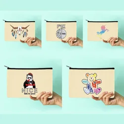 Women Cosmetic Bag Color Series PatternTravel Wash Bag Beauty Bag Wedding Party Bridesmaid Makeup Bag Handbag Child Pencil Case