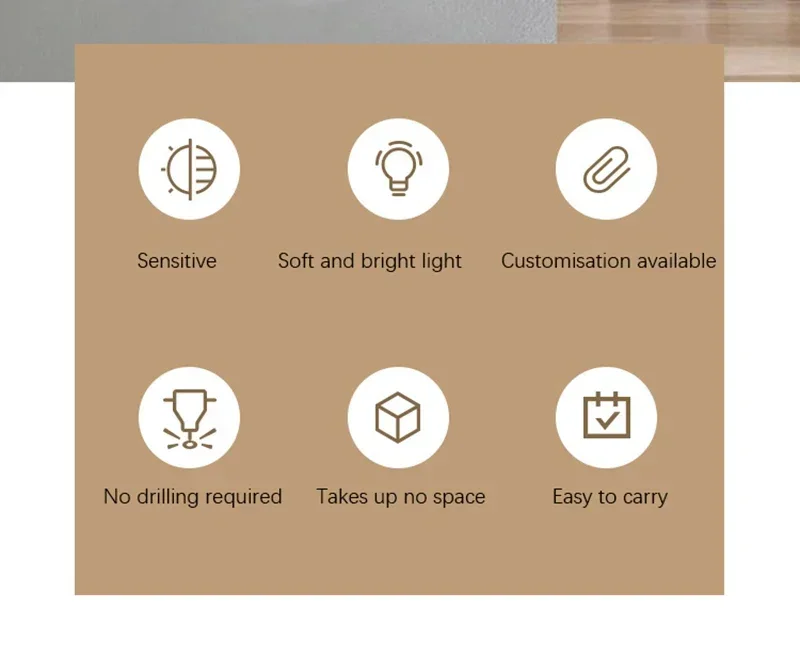Description Picture 6 of itemLED Night Light Control Sensing Lamp EU Plug Night Light For Home Baby Children Living Room Bedroom Corridor Bathroom Night Lamp