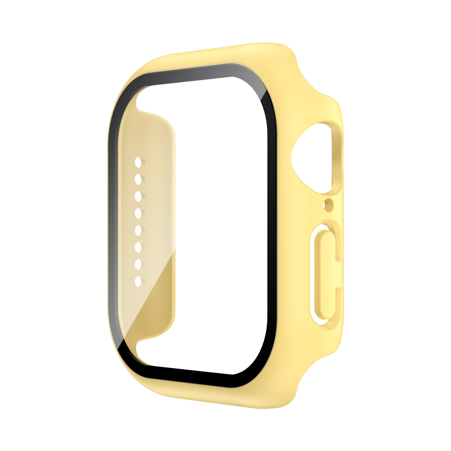 מגן מסך זכוכית מחוזקת + תיק עבור Apple Watch 38mm 40mm 41mm 42mm 44mm 45mm 46mm מגן מסך מגן iWatch 10 8 7 9 6 SE 5