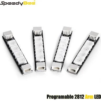 4PCS SpeedyBee Programable 2812 Arm LED Light Armlight 5V RGB For RC FPV Racing Freestyle Whoop Drone Quadcopter Runcam 1