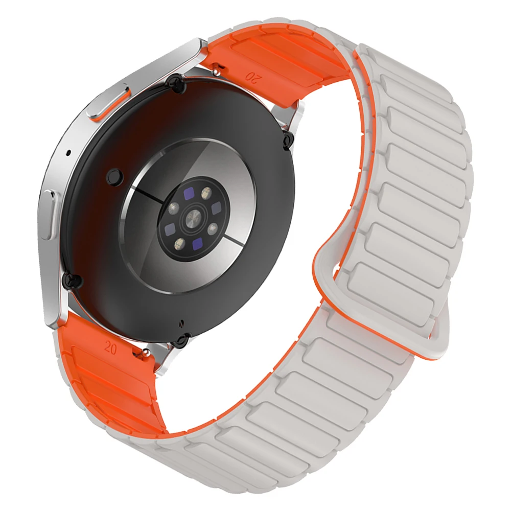 Magnetic Silicone Loop Strap - Soft, Adjustable Wrist Band Bracelet, 22mm/20mm