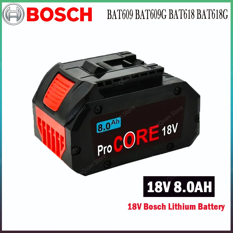 

Bosch 18V 8.0AH 6.0AH 10.0AH Professional Cordless Tool BAT618 BAT609 GBA18V80 21700 Battery ProCORE Replacement Battery