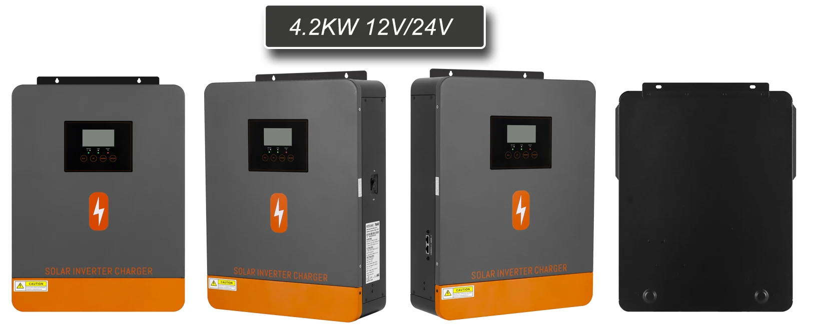 Solar Inverter 2 Voltage 12V 24V DC to 230V AC 2.3KW 4.2KW With 100A MPPT Solar