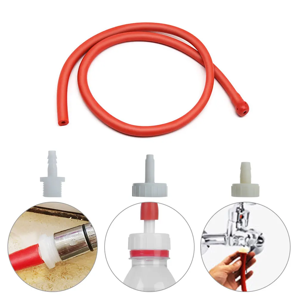 Portable Soft Silicone Bidet Wash Hose Cleaner Personal Enema Nozzle Douch Cleaning 50/100/150/200cm Tube 2