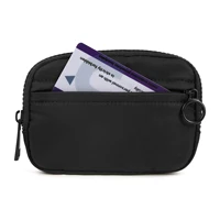 The Iris Wallet Zip Card Case with ID Window Purses for Women Coin Purse with Zipper Mini Portable Keychain Wallet 2