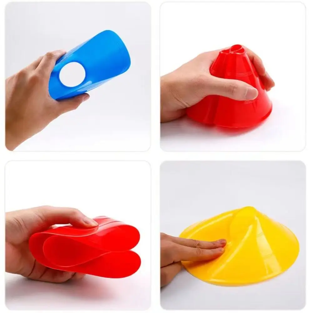 PE Marker Cones Fitness 5 Colors Soft Football Training Obstacle Playground soccer training cones