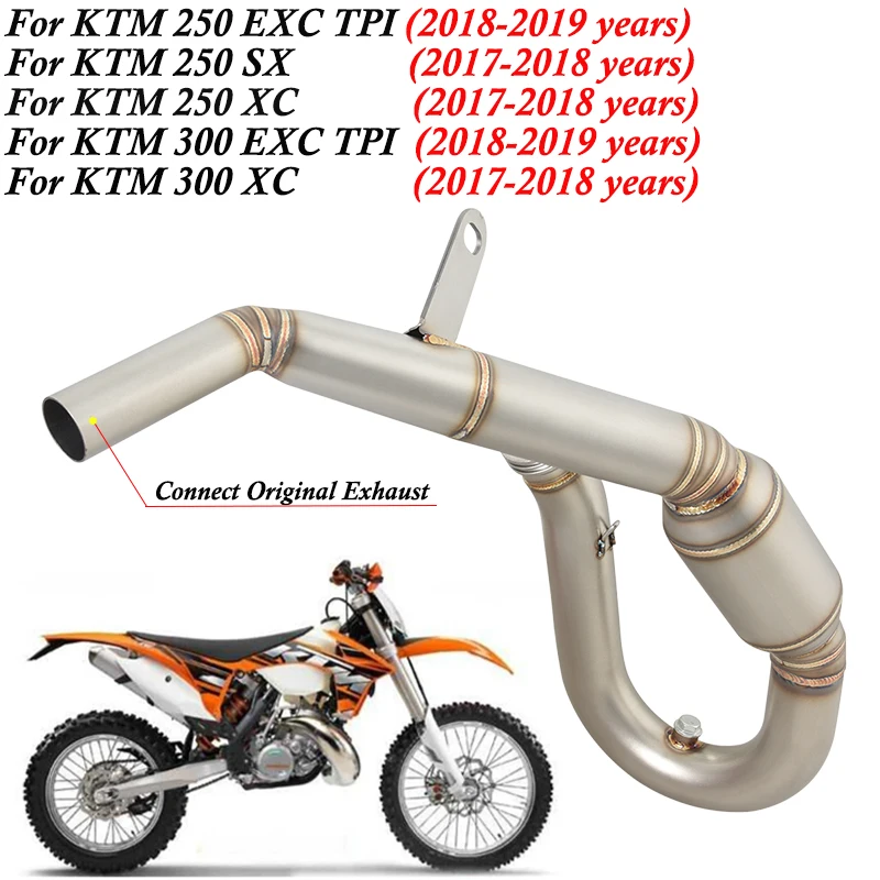 

Системы выхлопной трубы мотоцикла для KTM 250 300 EXC TPI SX XC 2017 - 2019