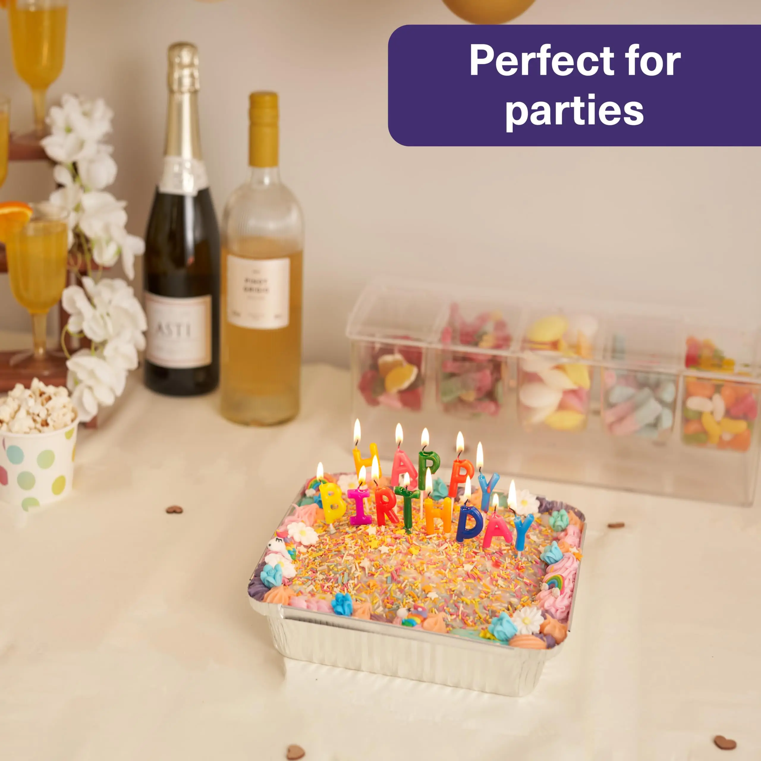 9x9in Aluminum Foil Pans with Lids-Square Disposable Baking Trays & Food Containers for Cakes, Baking, Storage