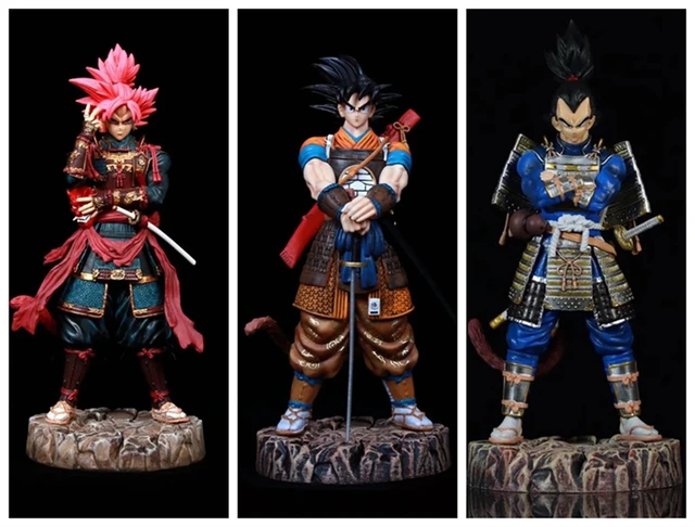 Dragon Ball Z Samurai Figura PVC, Super Saiyan Rose, Filho Goku, Gohan,  Broly, Vegeta, Toy Estátua, Presente boneca