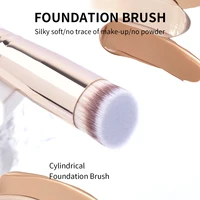 MAANGE 2 pièces ensemble de pinceaux de fond de teint pour crème liquide poudre Contour polissage mélange correcteur visage brosse outils de maquillage cosmétique 5