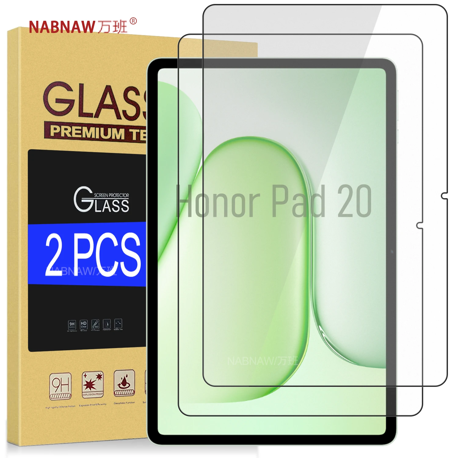 Premium Full HD Tempered Glass Screen Protector with Scratch-Resistant Oil-Coating, 2-Pack