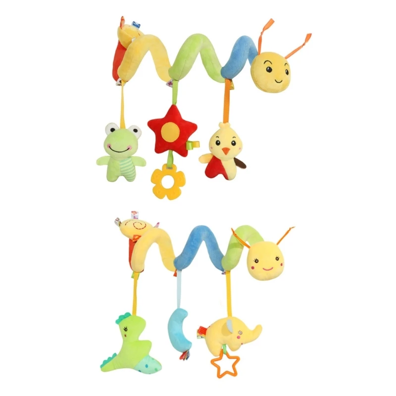 

Car Seats Toy for Baby Spiral Stroller Toy Plush Hanging Sensory Toy for Crib Drop shipping