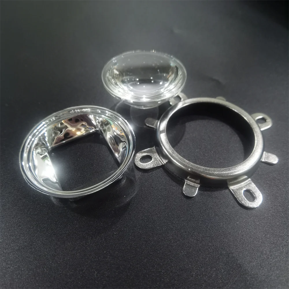 LED Lens Optical Glass Reflector Collimator with Fixed Bracket