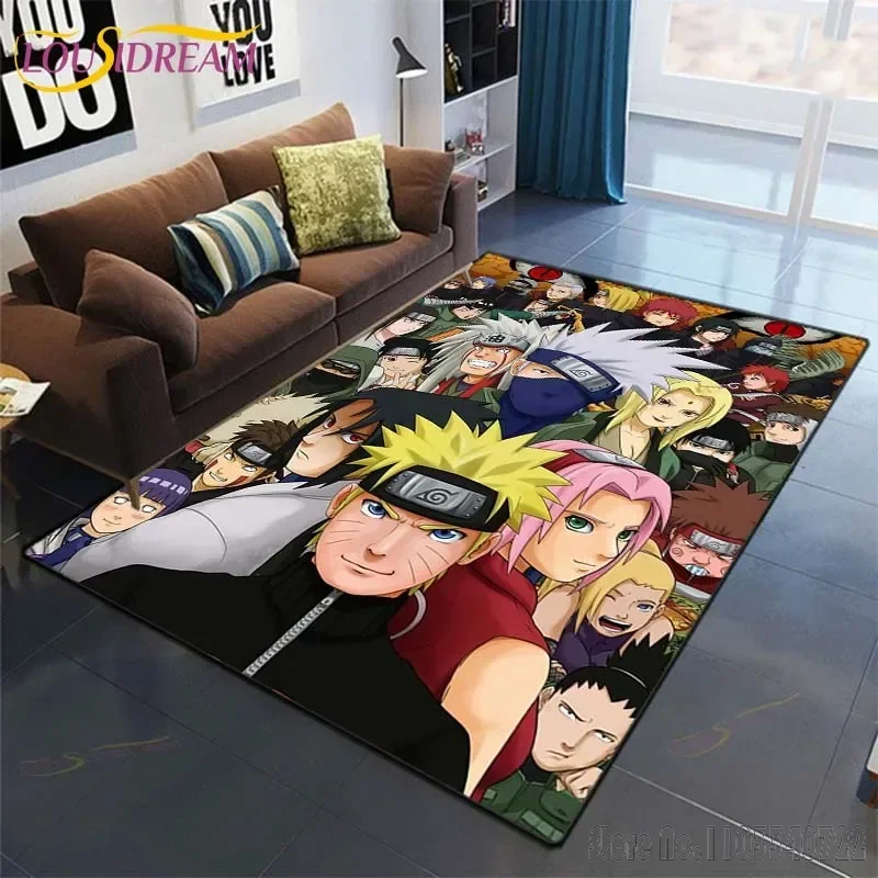 Famous Japanese N-Naruto Anime Rug Carpets 120x160cm Decor for Living Room Children's Bedroom Sofa Bathroom Kids Floor Mat 2