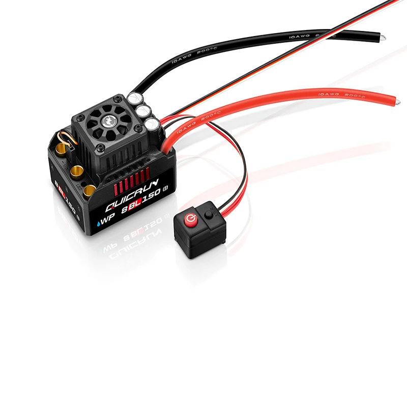RC Speed Controller Original HOBBYWING QuicRun WP 8 BL150 G2 3 6S Waterproof Speed ​​Controller Sensorless Brushless ESC For 1/8 RC Truck