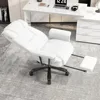 Big and Tall Office Chair 400LBS, 160° High Back Reclining Office Desk Chair with Wide Seat, Arms, Footrest, White 3