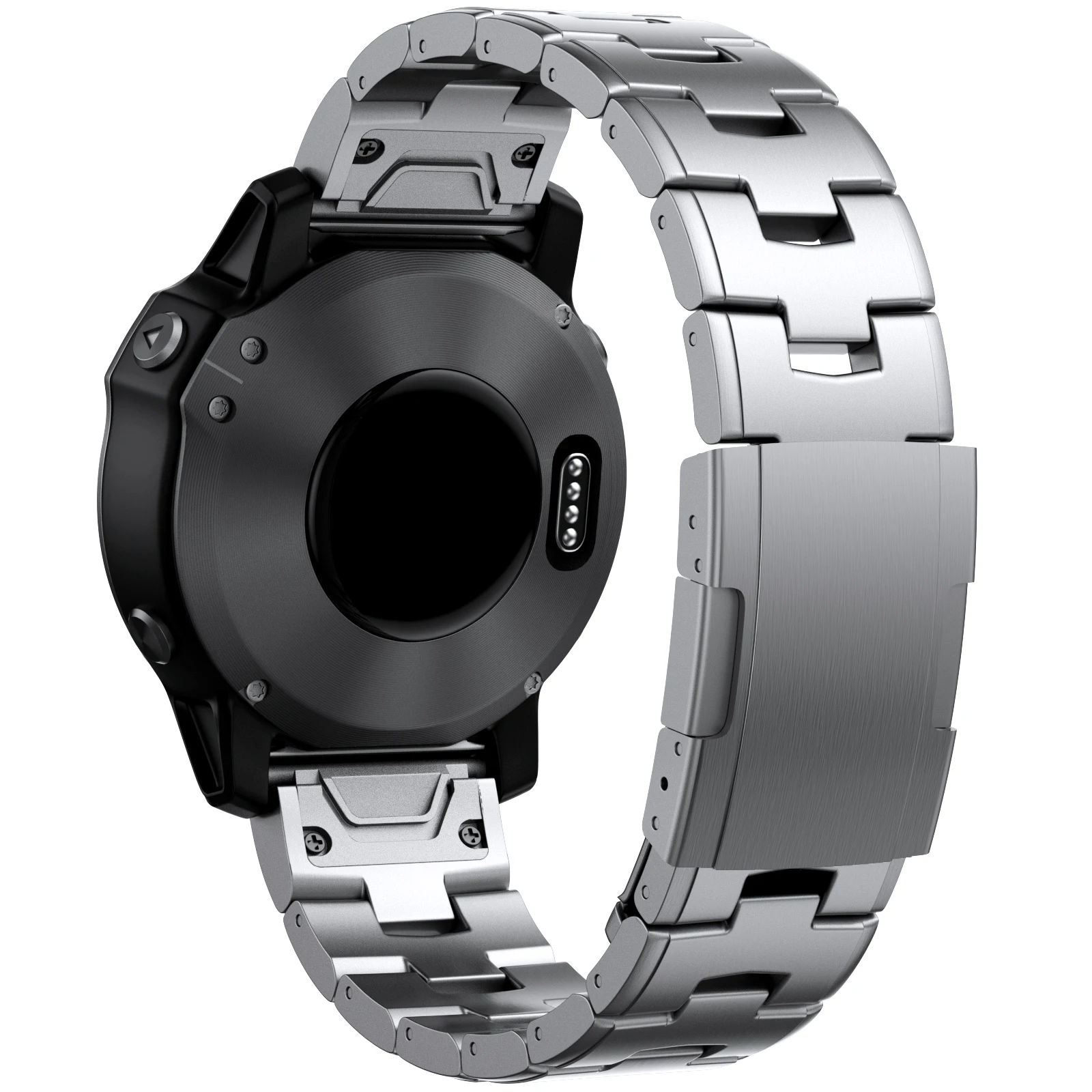Garmin Titanium Metal Quick Fit Watch Band Bracelet - 22mm/26mm