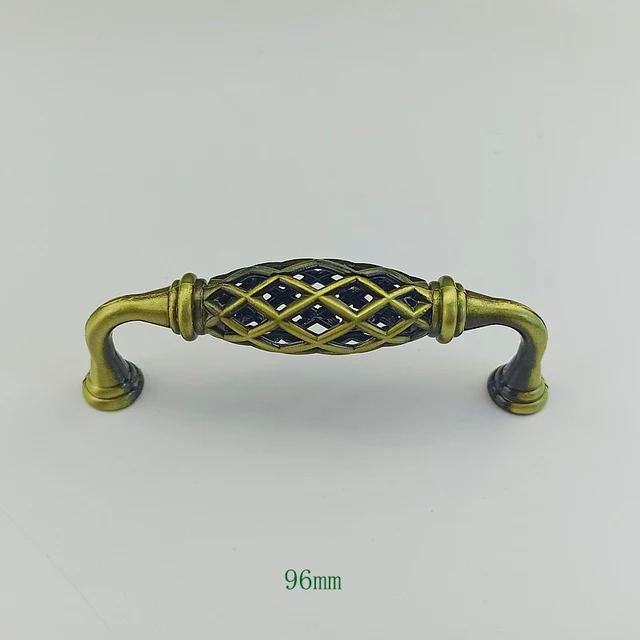 Maniglie Armadio Vintage 6 Pezzi | Bronzo | Distanza Fori 96mm | Per Cucina Mobili Armadietti - Foto 4