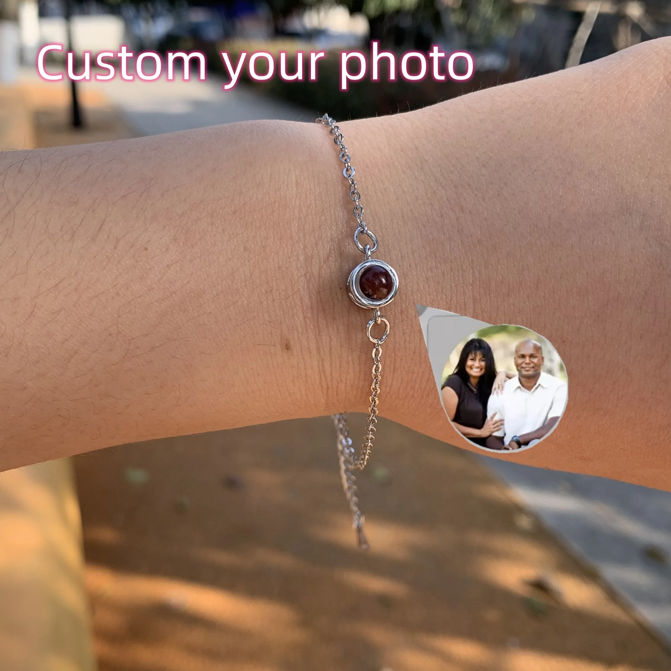 Eternity's Coastal Beaded Photo Bracelet – Personalized Circle Photo  Bracelet Online – Custom Photo Projection Bracelet for Men - Elegant  Eternity