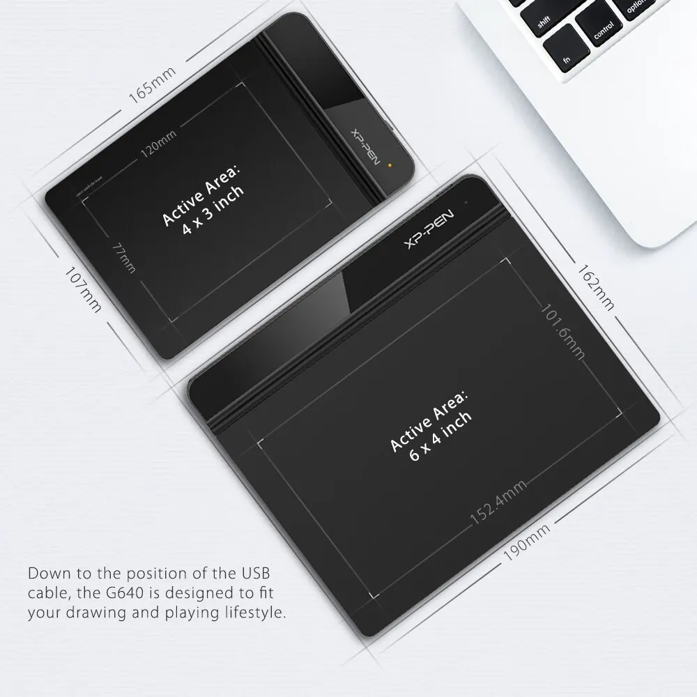 XPPen Star G640 6.5X4 Inch Graphic Drawing Tablet Design Battery Free 8192 Levels 266 RPS for Game OSU Windows Mac Chromebook