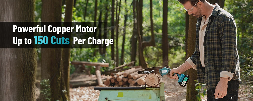 Mini chainsaw dimensions and parts